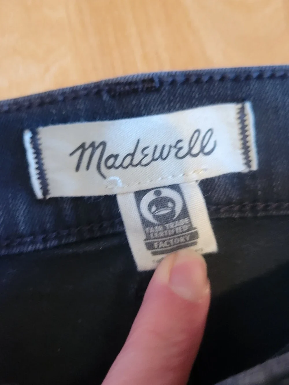 Madewell Kick Out Full Length Black Jeans Size 29